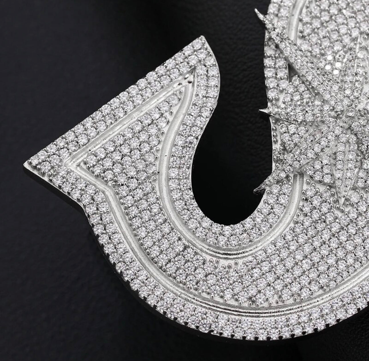 VVS Moissanite “S” Pendant 925 Silver