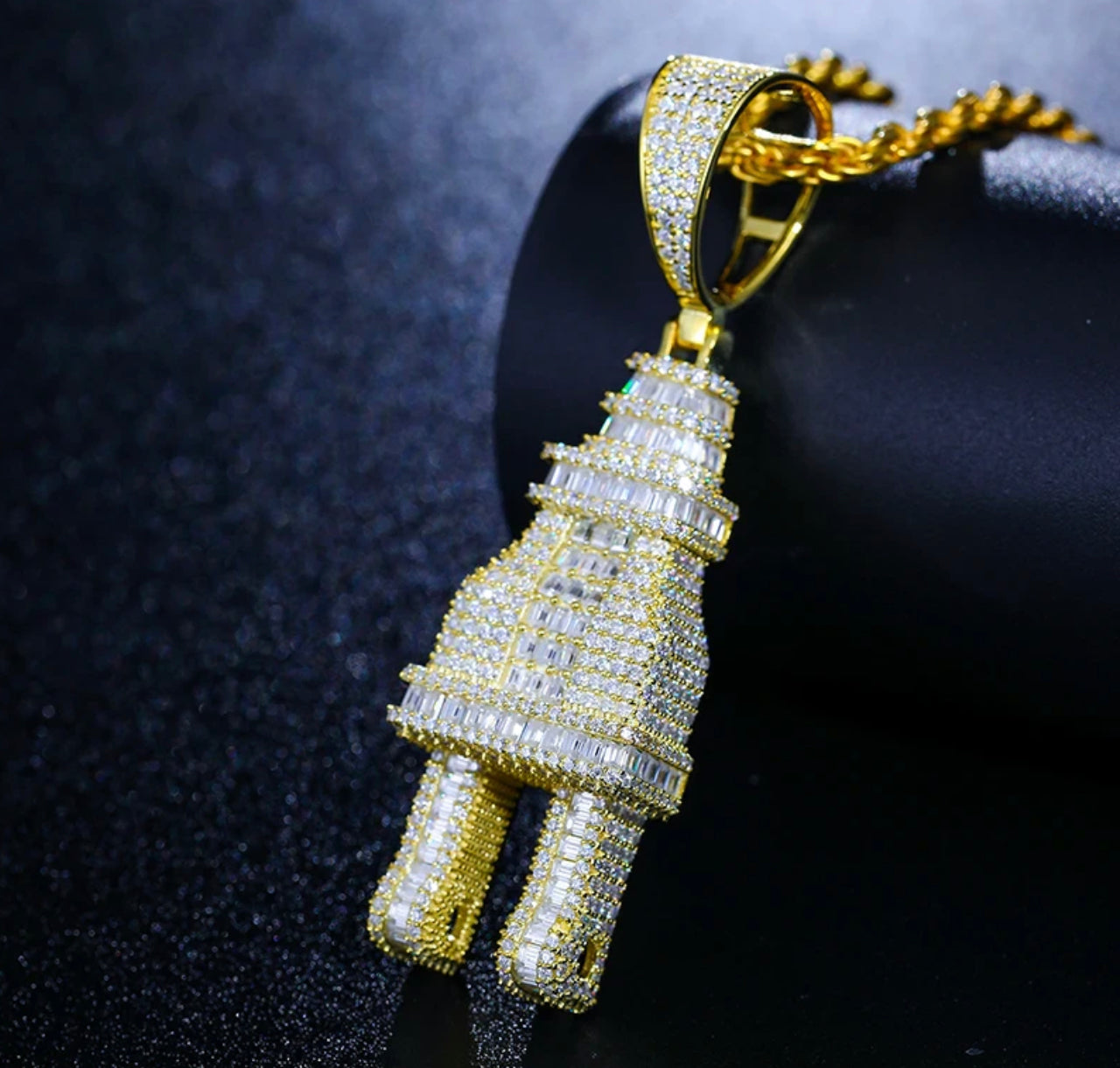 VVS Plug Pendant Large 925 Silver