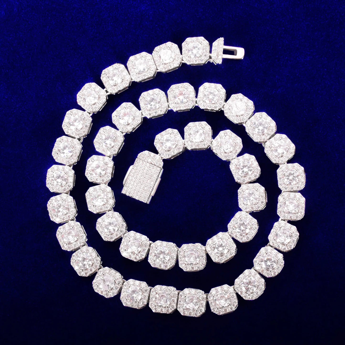 Clustered Tennis Chain Zirconia