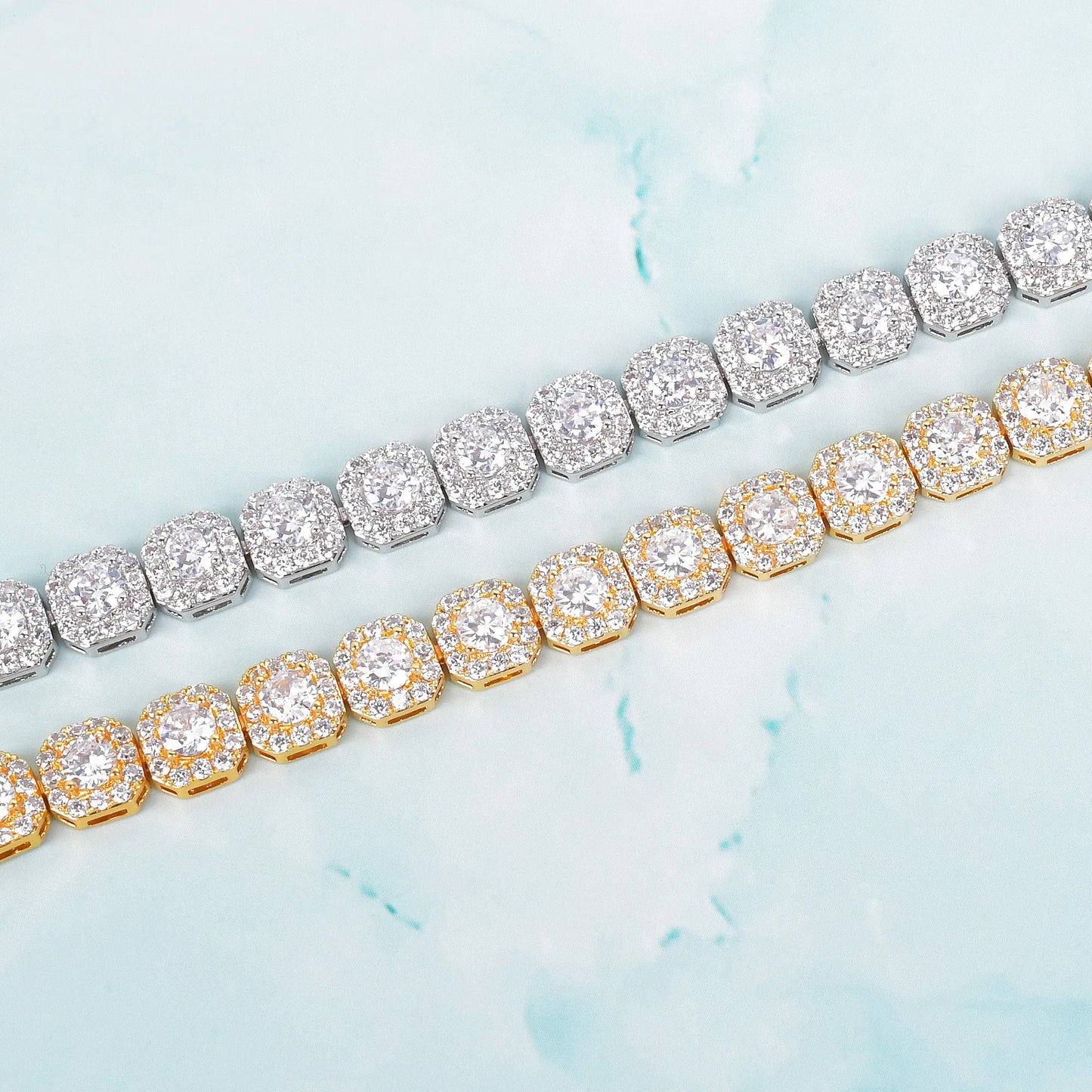 Clustered Tennis Bracelet