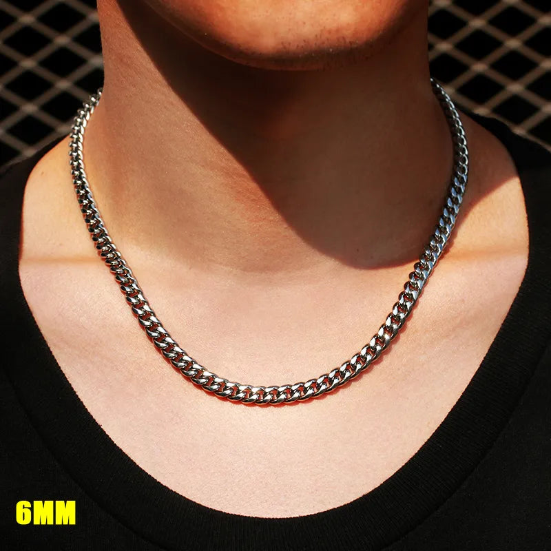 3mm 6mm Wide Stainless Steel Chain