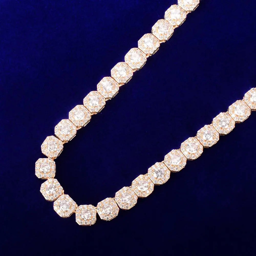 Clustered Tennis Chain Zirconia