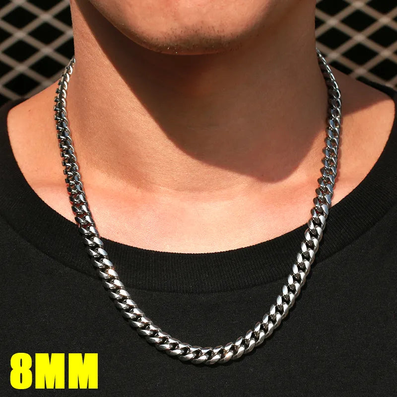 3mm 6mm Wide Stainless Steel Chain