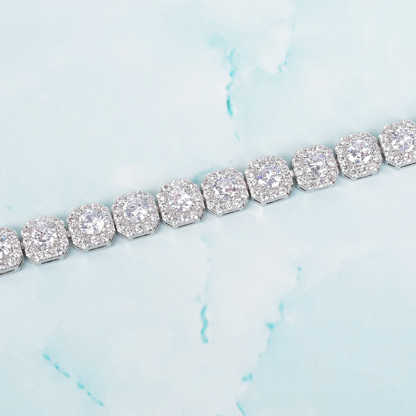 Clustered Tennis Bracelet