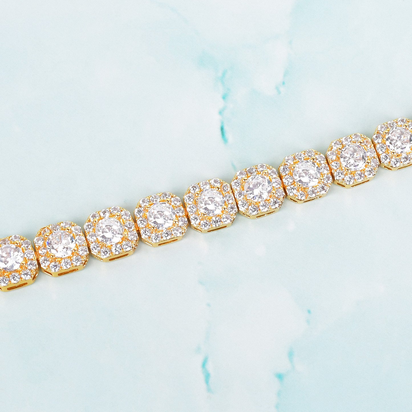 Clustered Tennis Bracelet