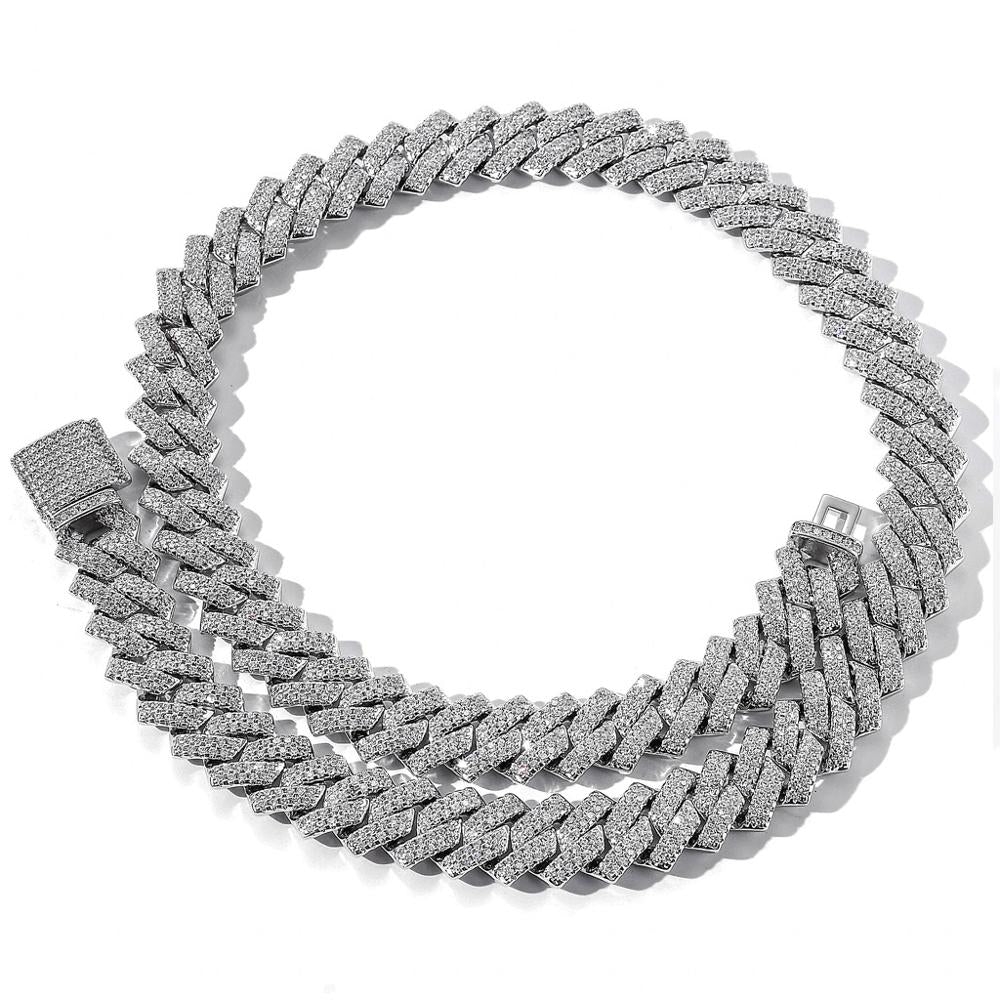 13MM Miami Cuban Link Necklace/ Bracelet Luxury Micro Paved CZ Stone