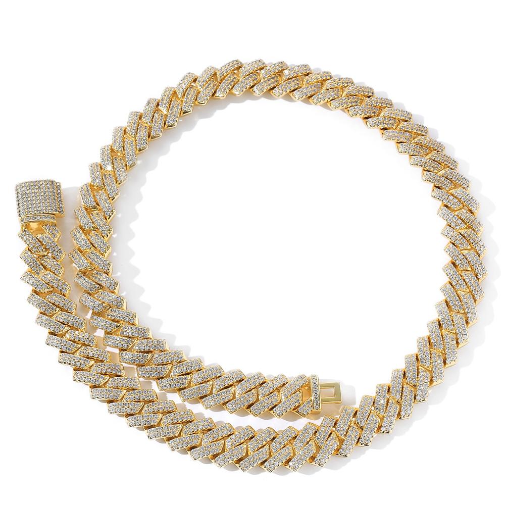 13MM Miami Cuban Link Necklace/ Bracelet Luxury Micro Paved CZ Stone