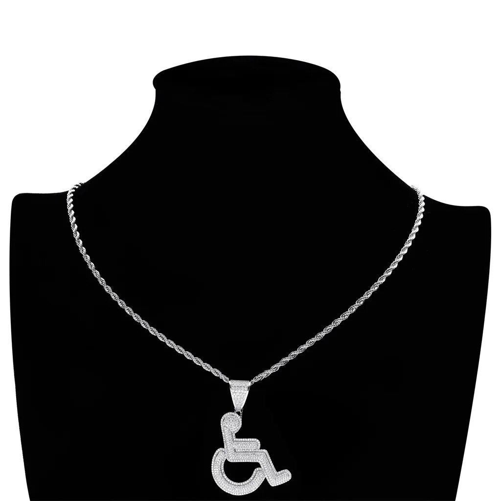 Wheelchair Handicap Sign Pendant