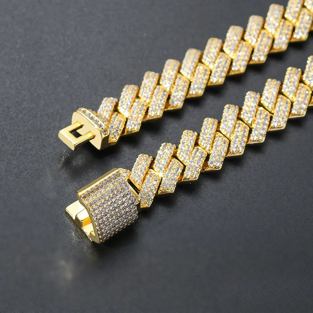 Full Moissanite Cuban Bracelets S925 Sterling Silver
