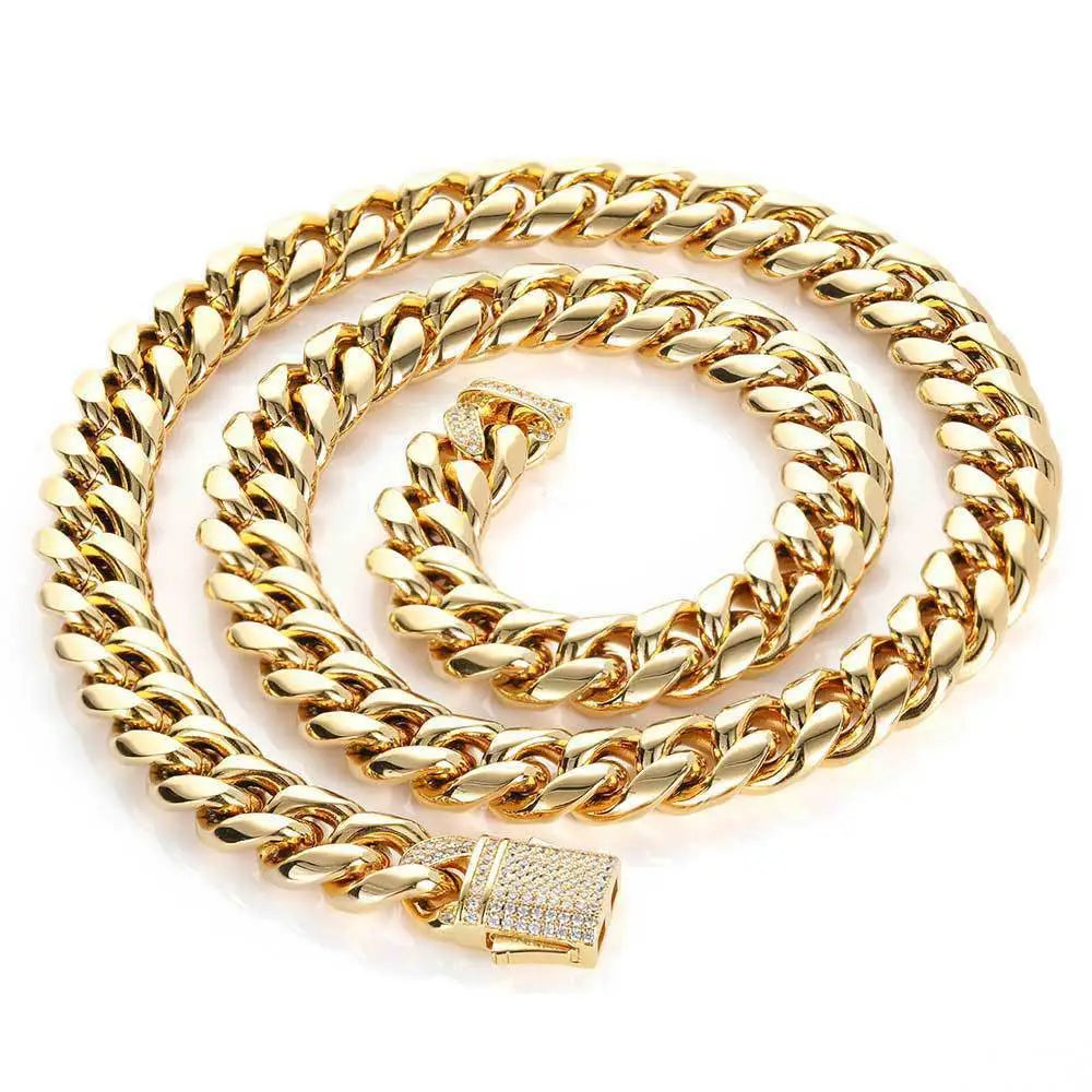 Stainless Steel Cuban Chain Titanium Steel Men's Bracelet