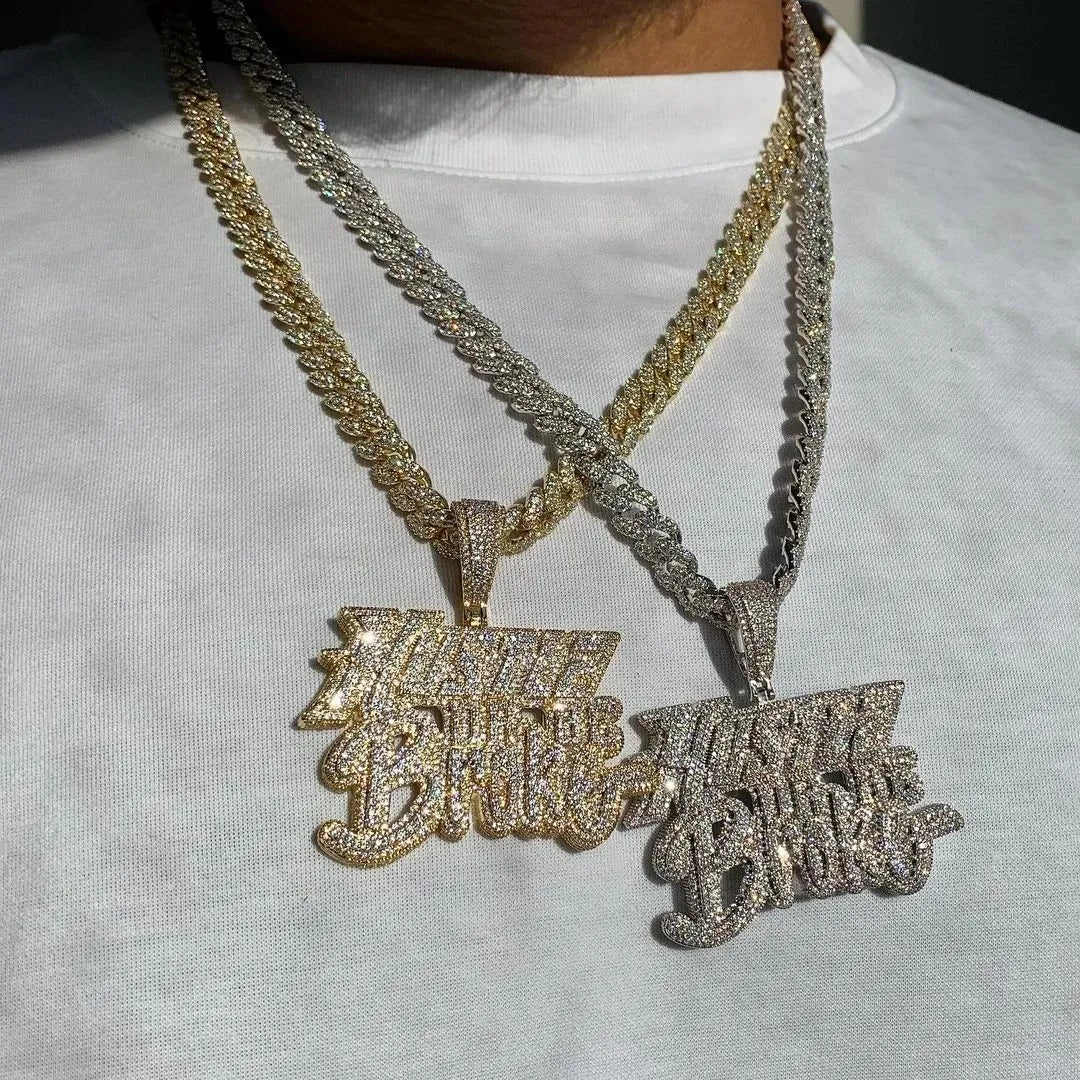 Hustle or be Broke Pendant