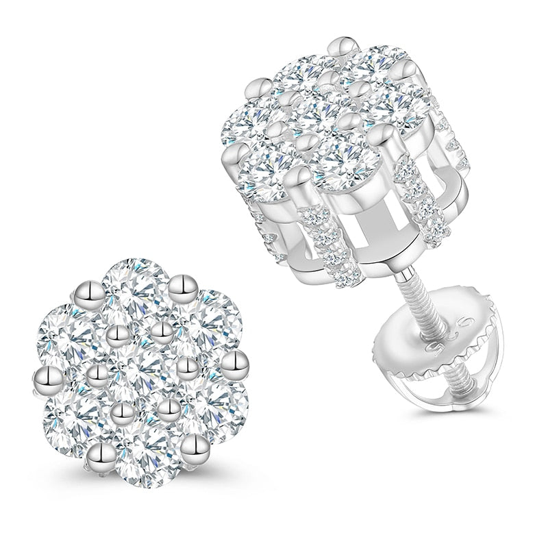 Moissanite Earrings 925 Stud Earrings