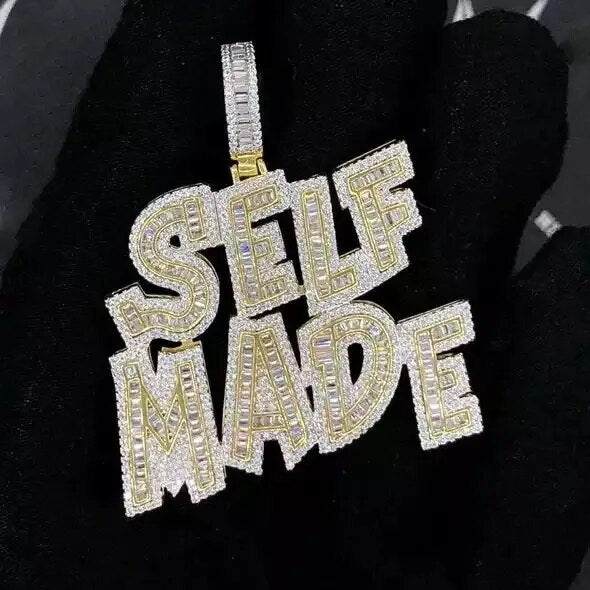 Self Made Charm Pendant With Long Rope Chain