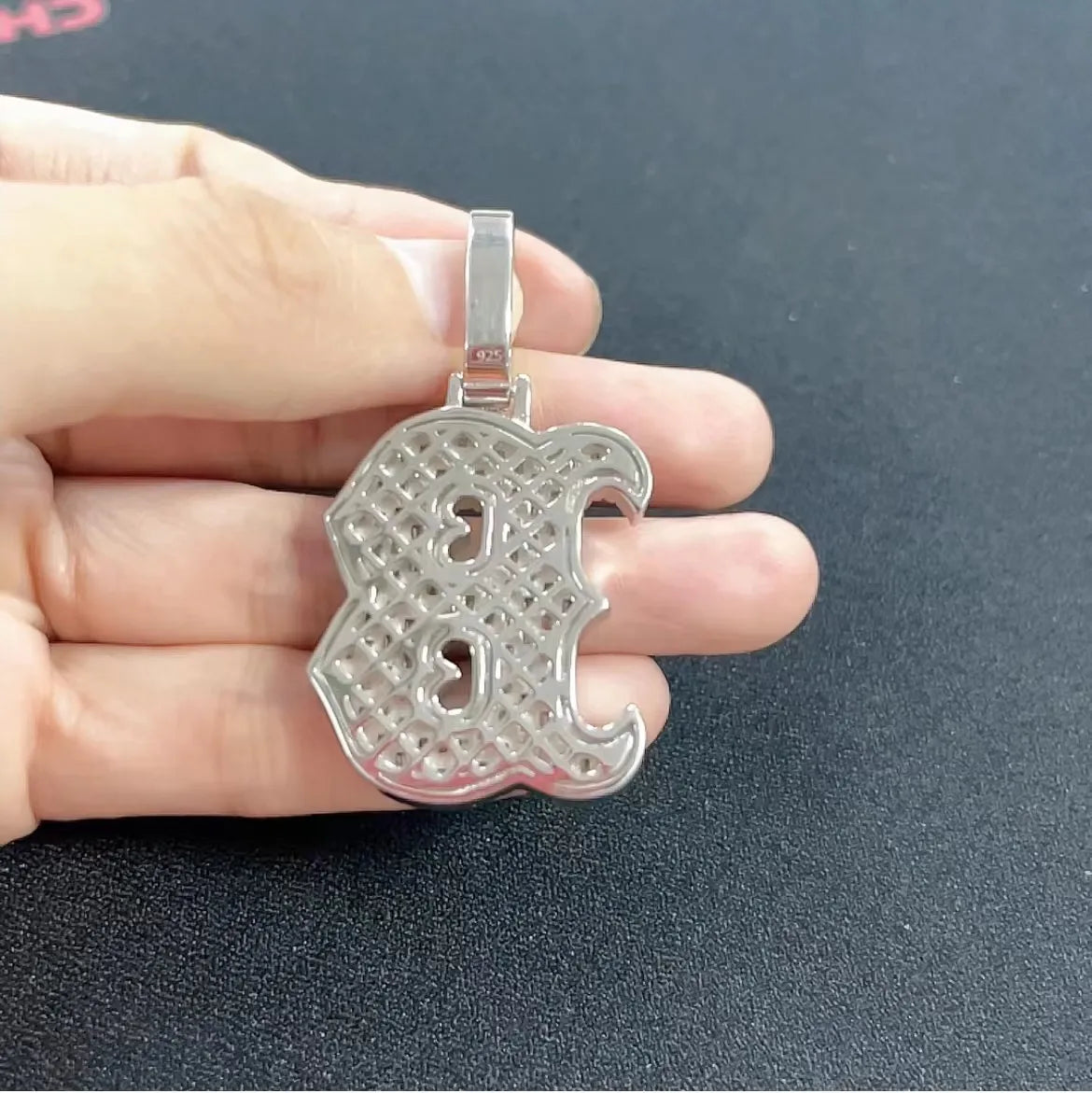 Custom Diamond Letter Silver 925 VVS Moissanite