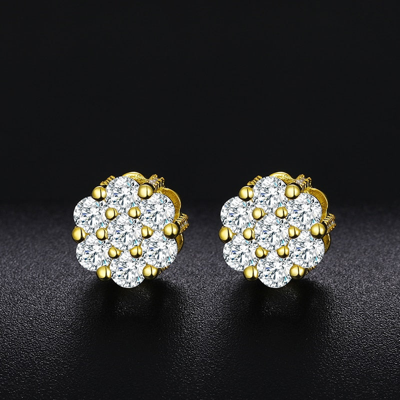 Moissanite Earrings 925 Stud Earrings