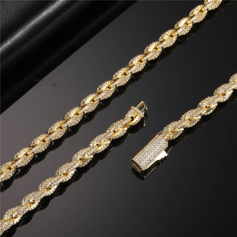 6MM Twist Rope Chain Zircon