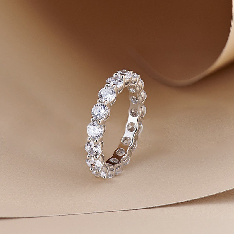5mm Moissanite Ring S925 Sterling Silver