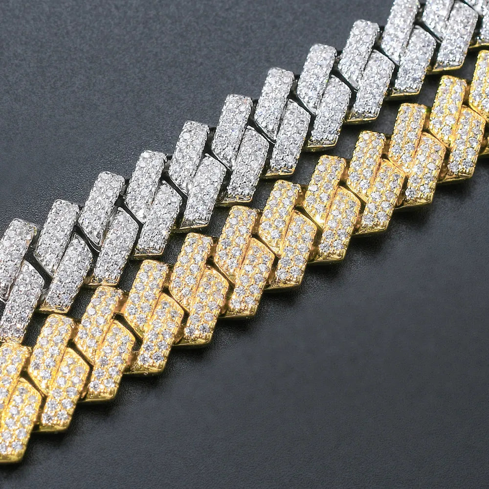 Full Moissanite Cuban Bracelets S925 Sterling Silver