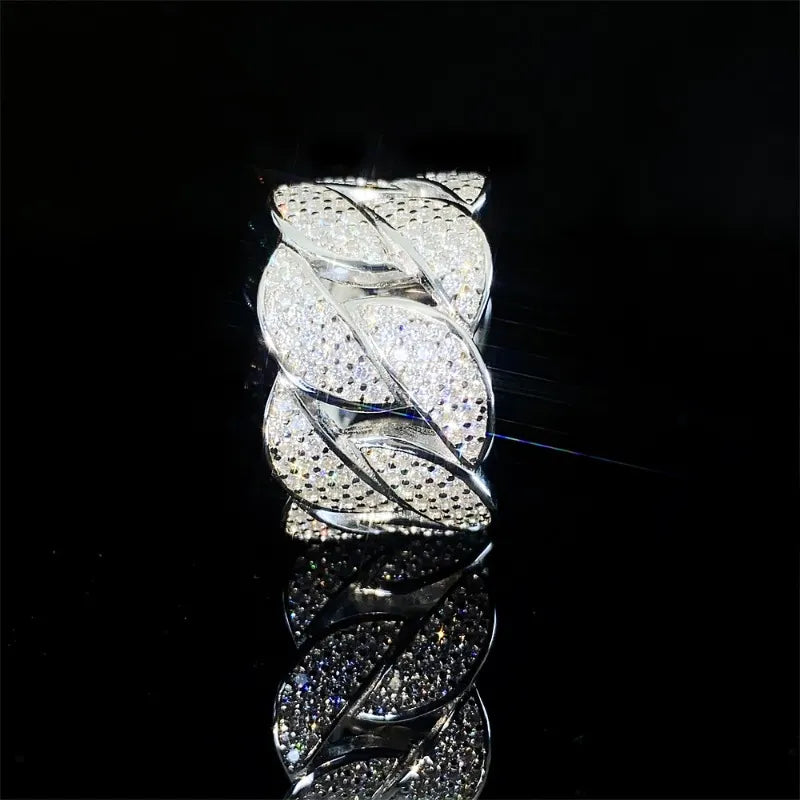 Moissanite Ring 925 Sterling Silver D Color Moissanite