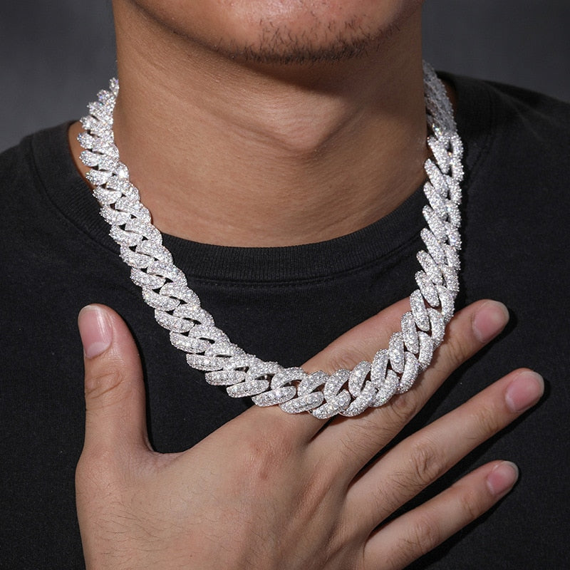 18mm Solid Round Cuban Miami Link Chain