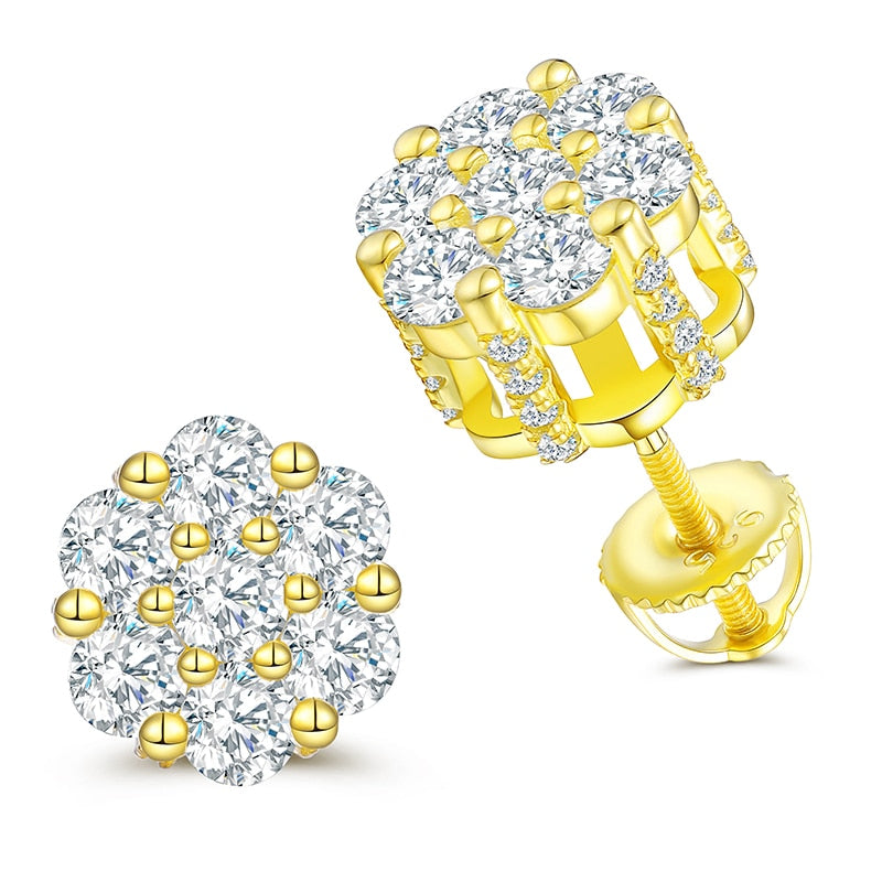 Moissanite Earrings 925 Stud Earrings