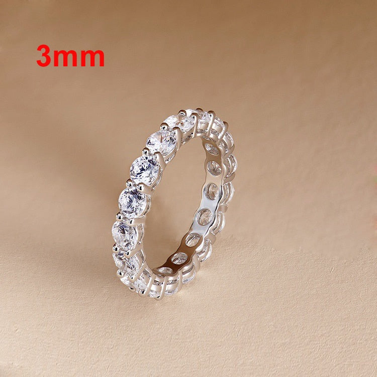 5mm Moissanite Ring S925 Sterling Silver