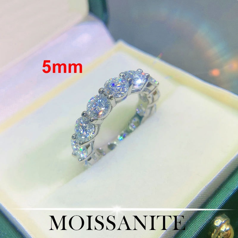 5mm Moissanite Ring S925 Sterling Silver