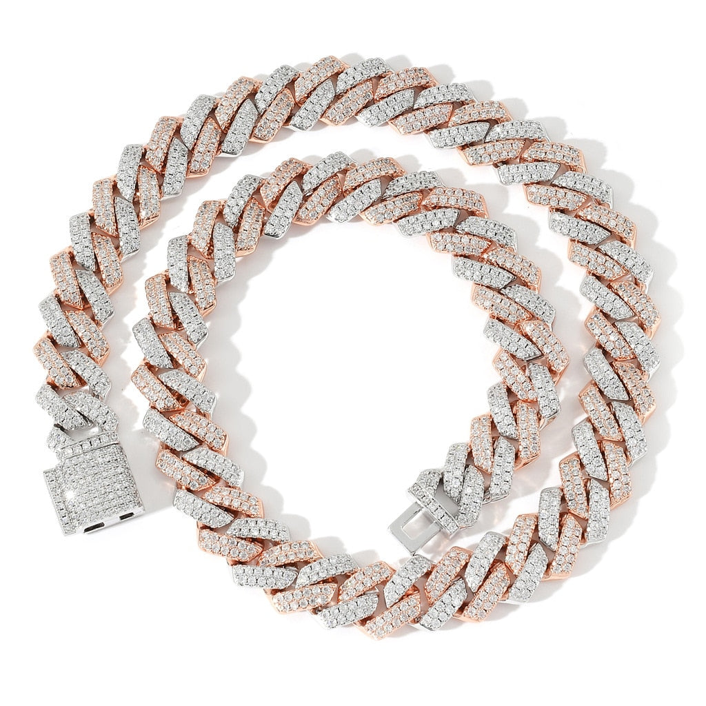 14MM Iced Out Chains 2 Colors Luxury Micro Paved CZ