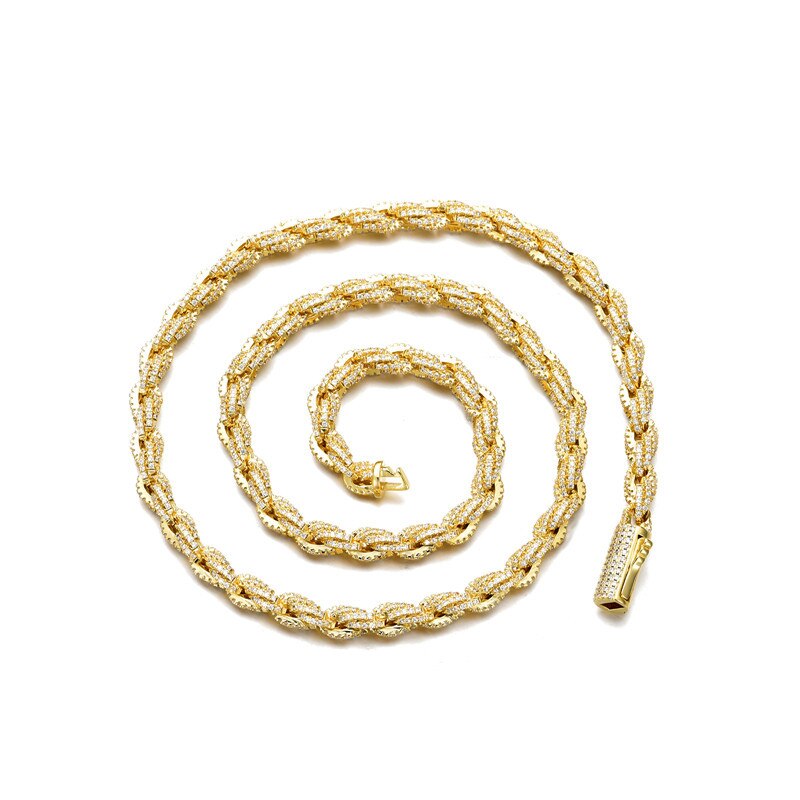 6MM Twist Rope Chain Zircon