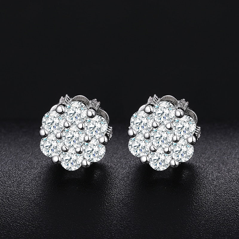 Moissanite Earrings 925 Stud Earrings