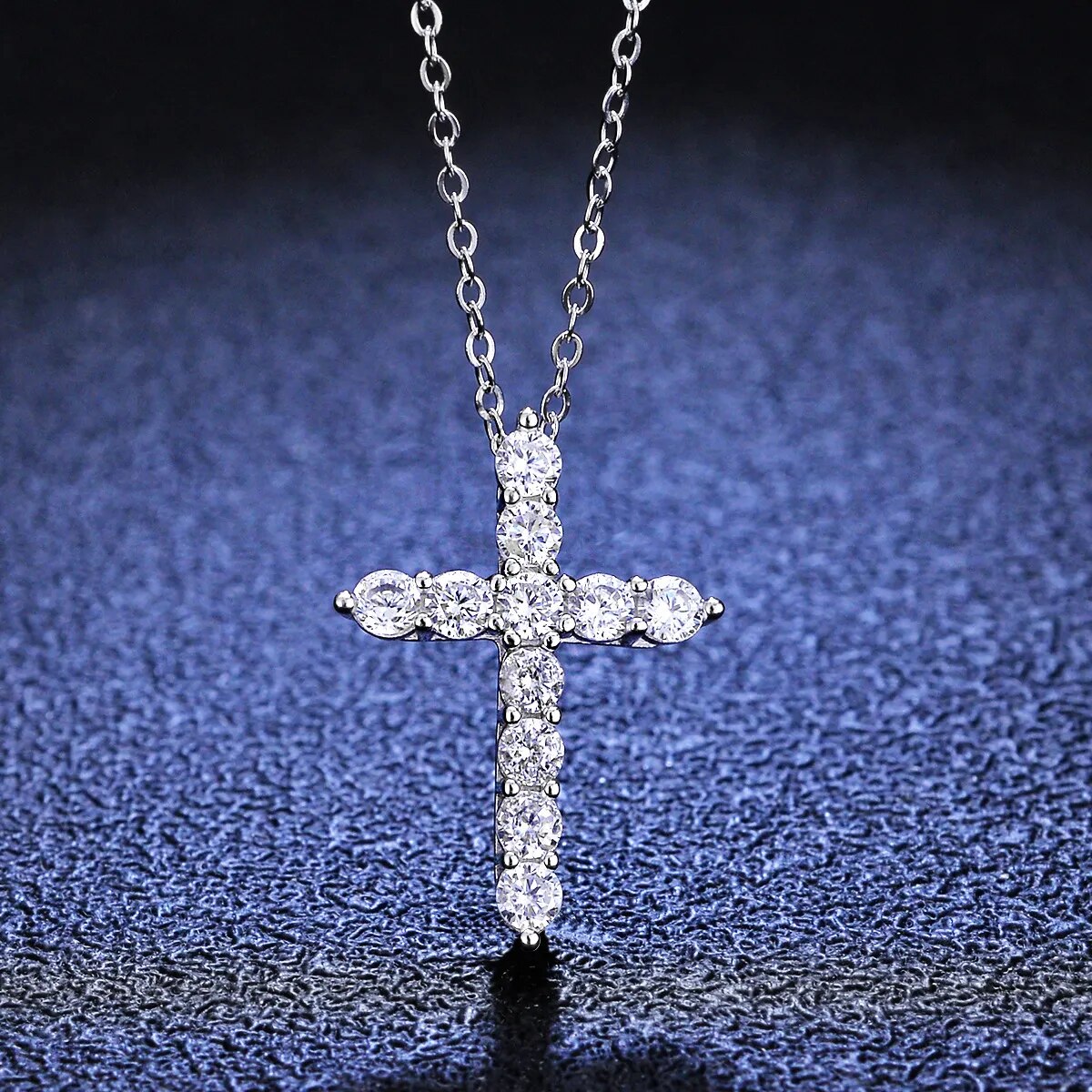 925 Sterling Silver Pendant 1ct Moissanite Diamond Necklace