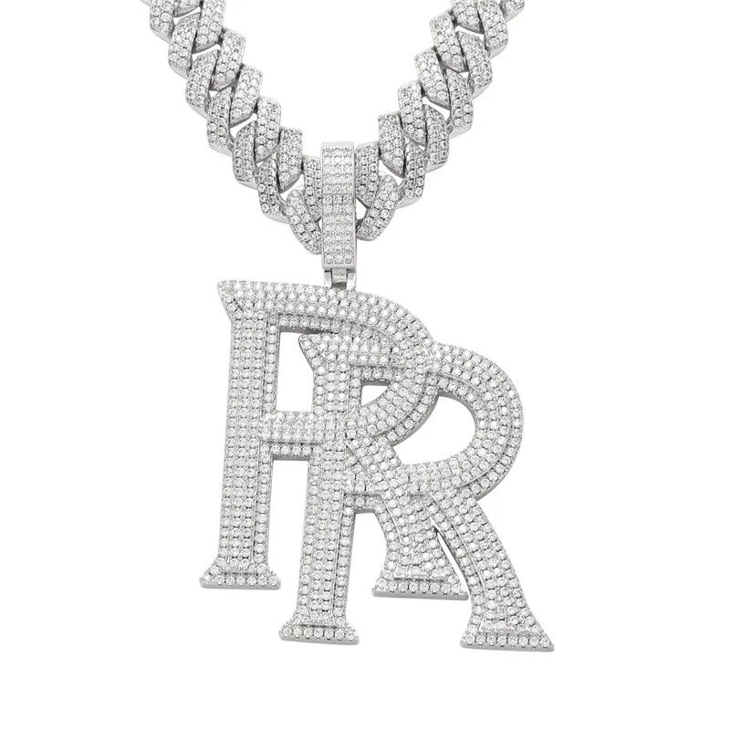 Double R Letter Pendant