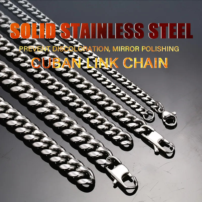 3mm 6mm Wide Stainless Steel Chain