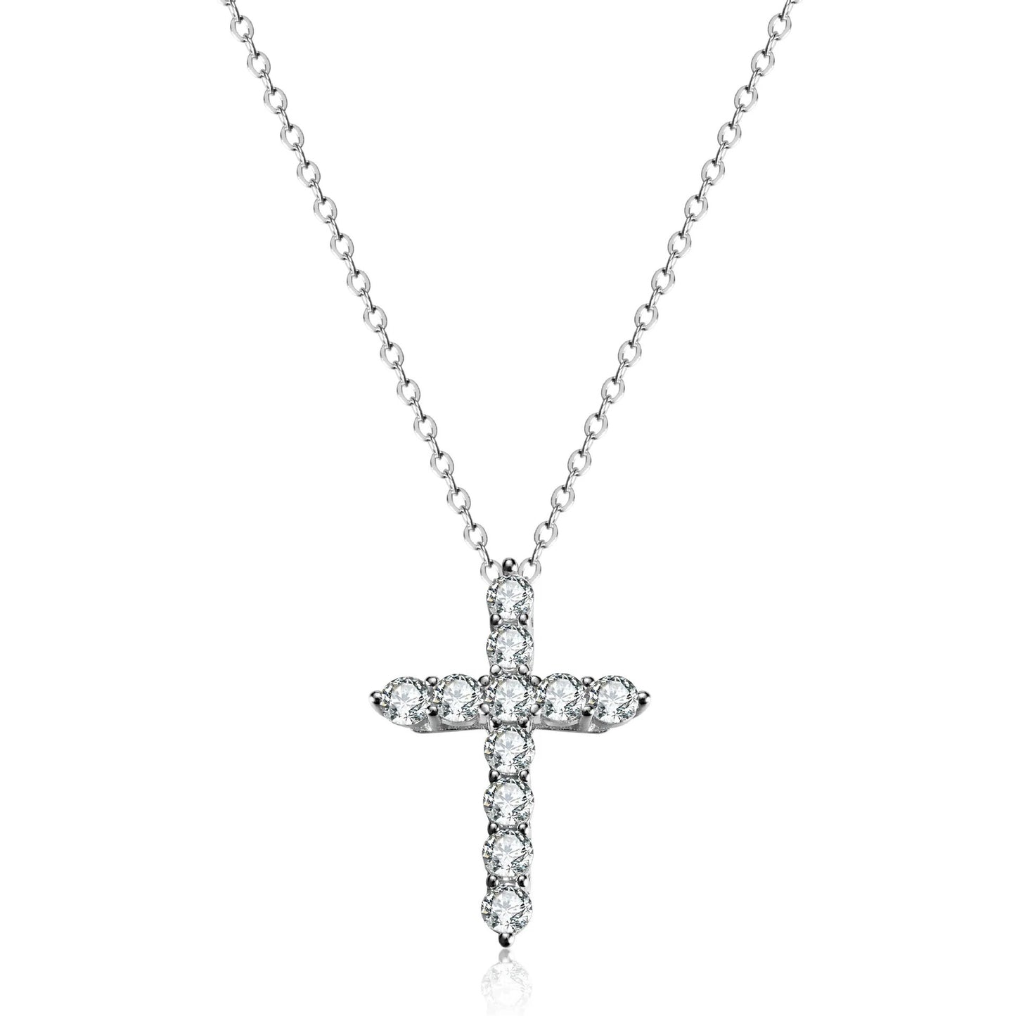 925 Sterling Silver Pendant 1ct Moissanite Diamond Necklace