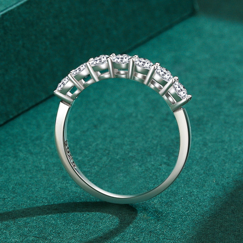 925 Sterling Silver Stackable Round Dazzling CZ Ring