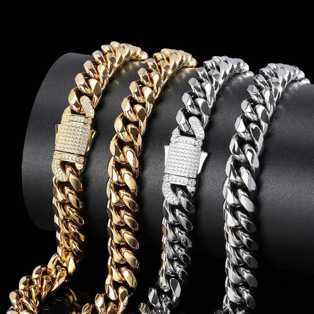 Stainless Steel Cuban Chain Titanium Steel Men's Bracelet
