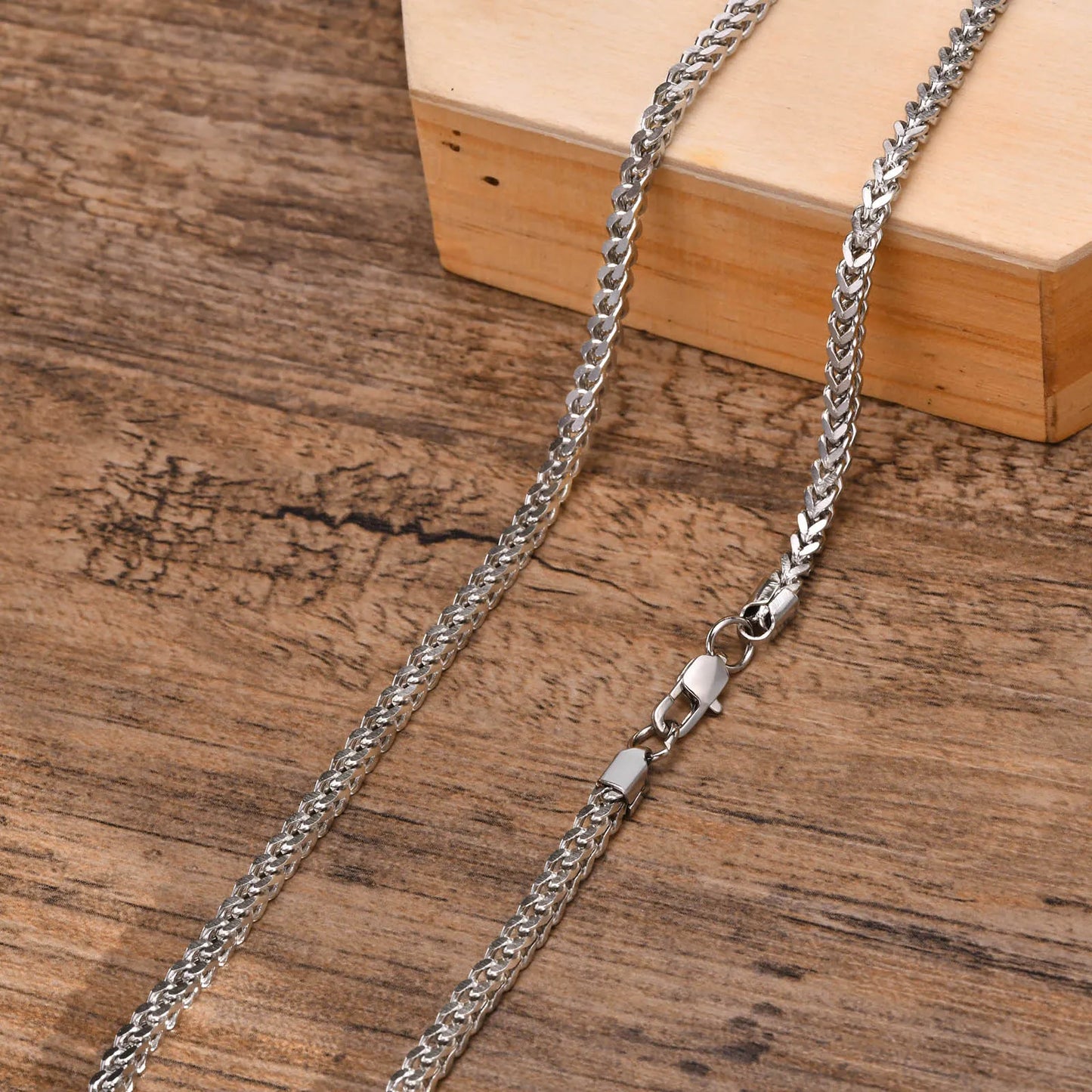 Franco Chain Necklace 3mm Thick Stainless Steel Necklace