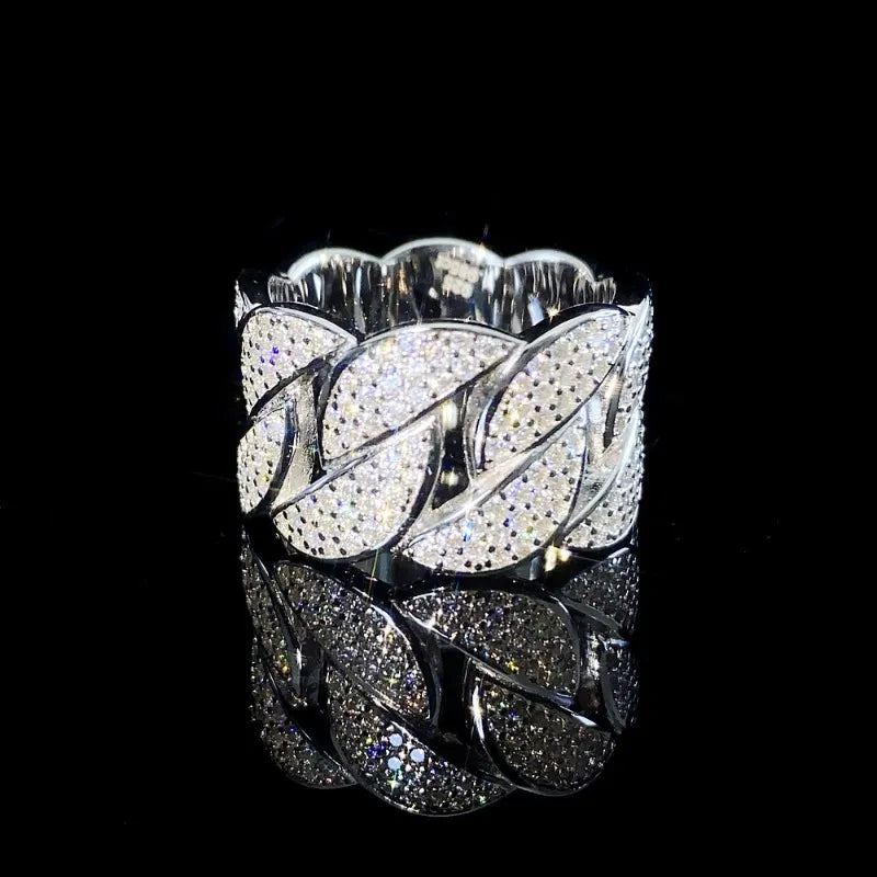 Moissanite Ring 925 Sterling Silver D Color Moissanite