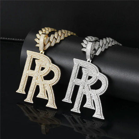 Double R Letter Pendant